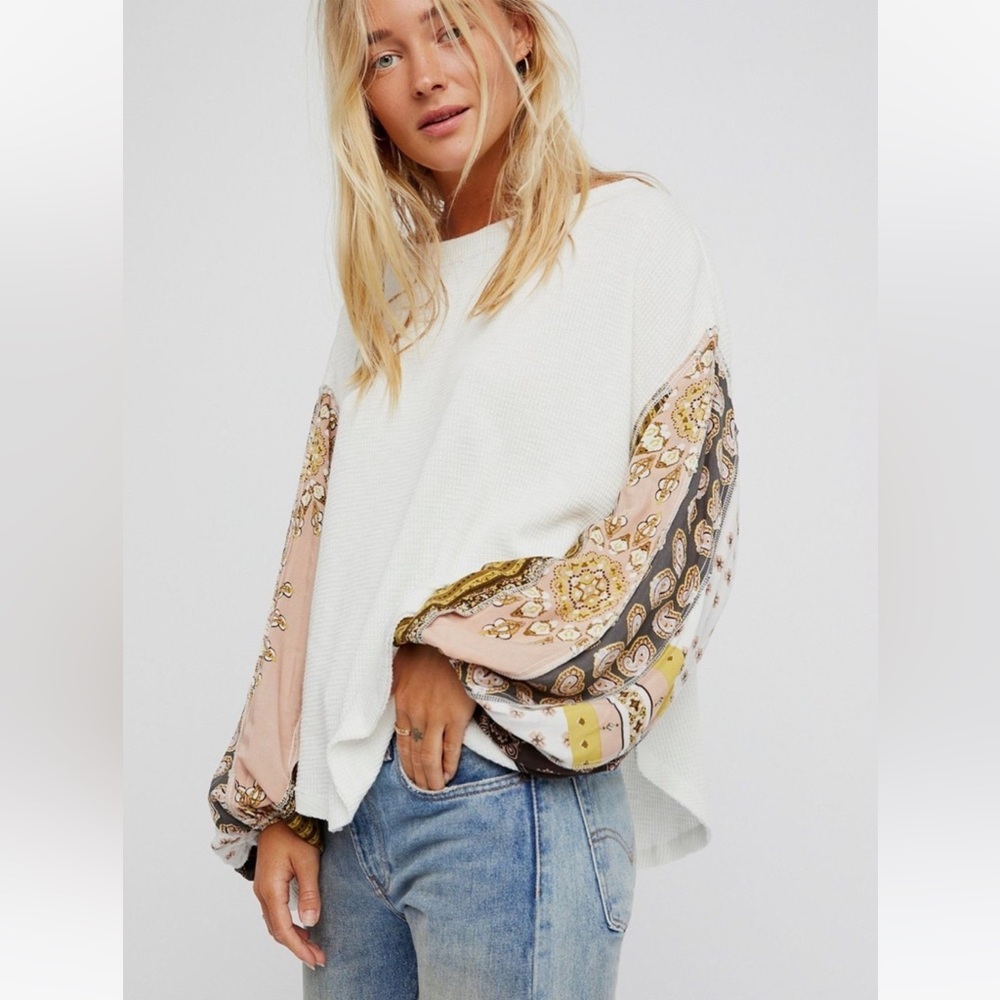 free people blossom thermal Top size small